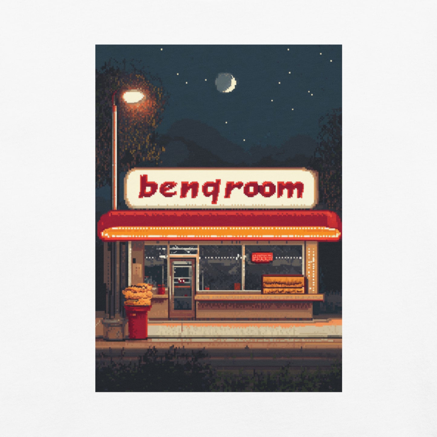 benqroom Late Night 8Bit Vintage Tee